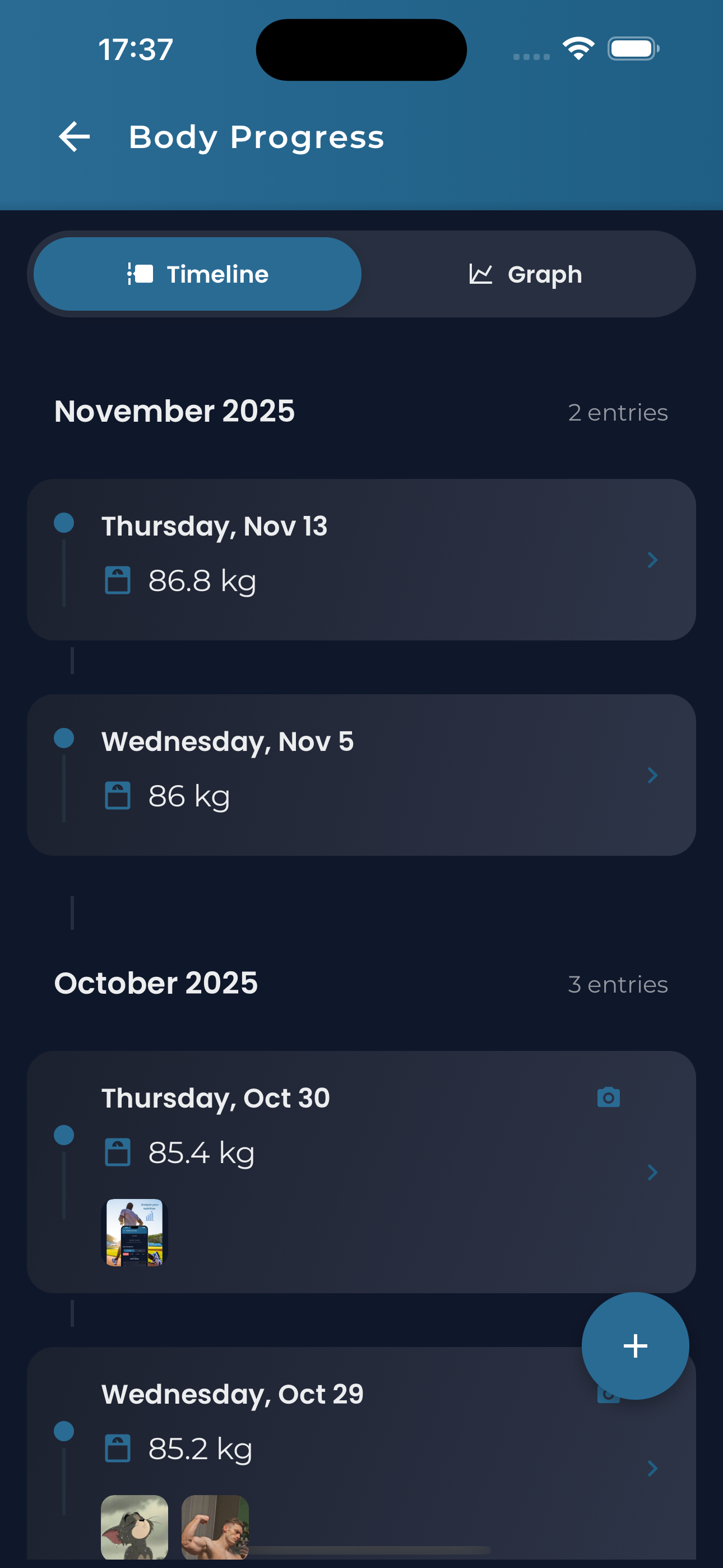 Kalori app screenshot